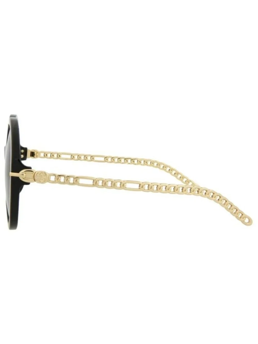 New Gucci Womens Round/Oval Black Gold Grey Fashion Designer Sunglasses